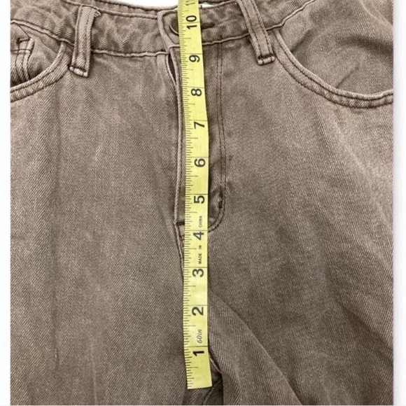 Altar’d State Straight Leg Bootcut Distressed Brown Denim Jeans, Women’s Size 28 - Picture 8 of 8
